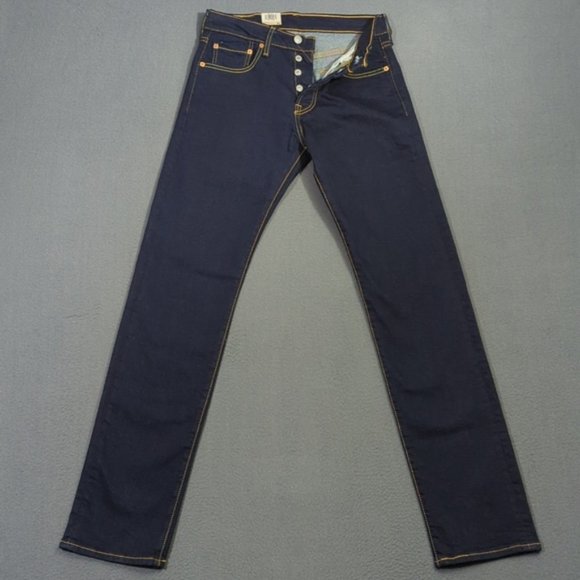 Levi's Jeans Men's 28x34 Blue 501 '93 Straight Fit Button Fly Denim Irregular